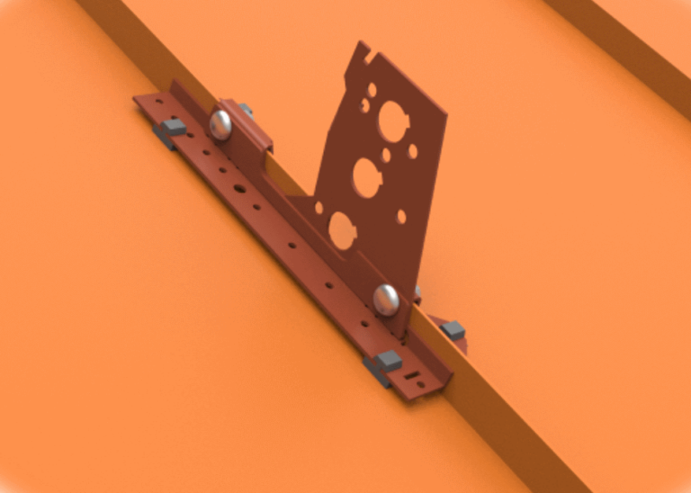 KOMPLETT KONSOL FÖR FALSAD PLÅTTAK svart