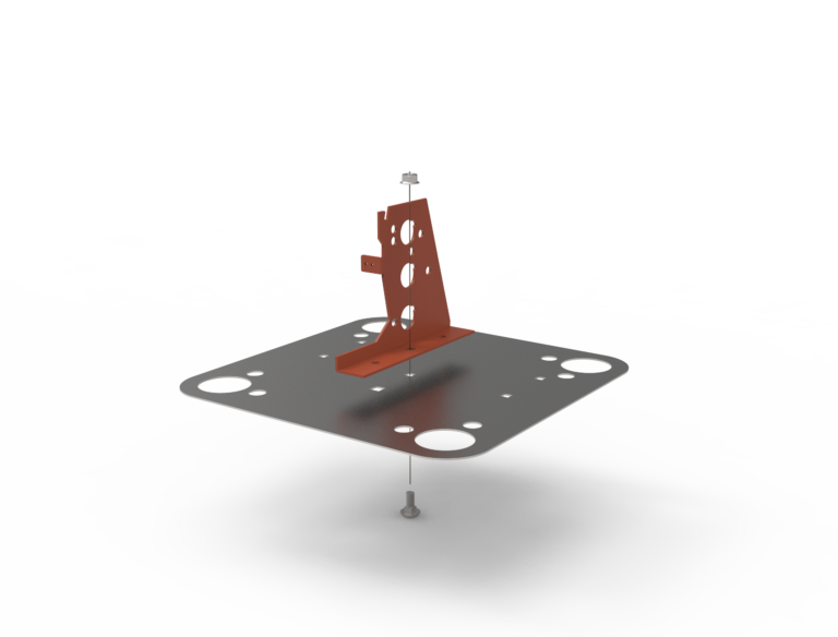 KONSOL FÖR SLÄTA TAK svart