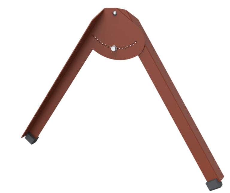 Stödben till skyddsräcke taklucka T-röd