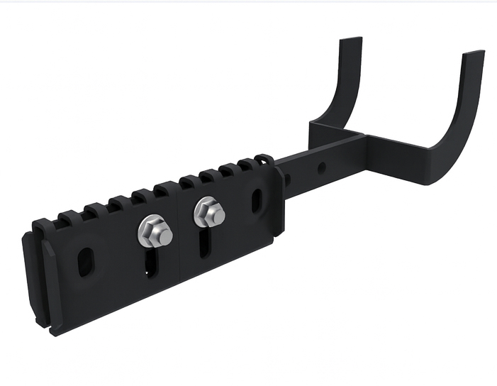 Kompl.Gaffel Glidskydd på dbl fals plåt/klicktak svart